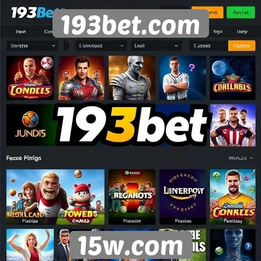 Diversidade de jogos disponíveis na 193bet